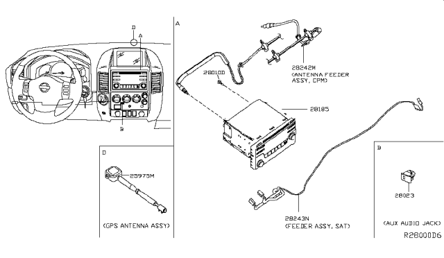 2015 Nissan Titan Audio & Visual Diagram 1