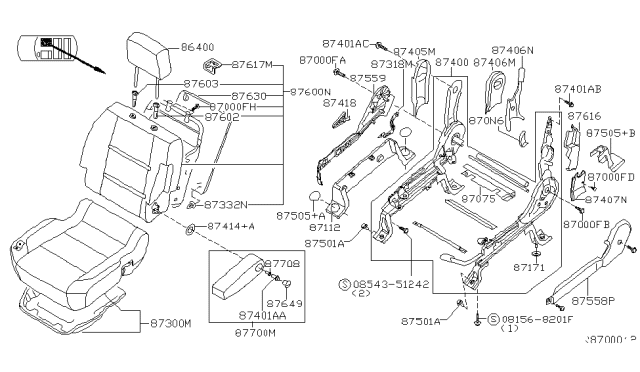 2004 Nissan Titan Front Seat Diagram 13