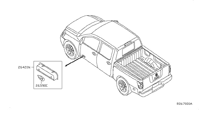 2014 Nissan Titan Lamps (Others) Diagram