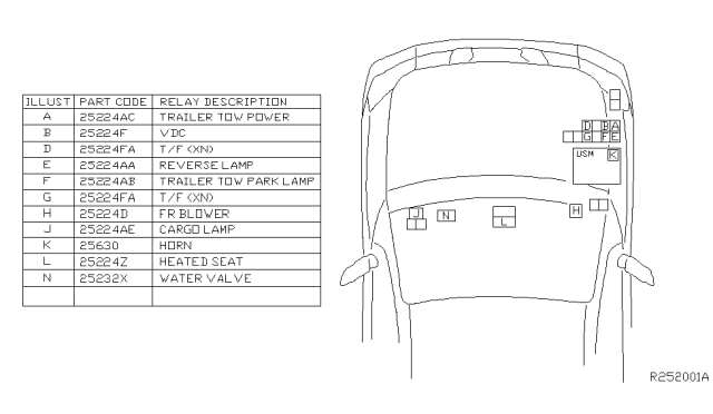 2004 Nissan Titan Relay Diagram 1