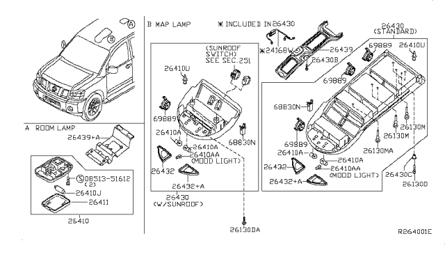 2008 Nissan Titan Room Lamp Diagram 2