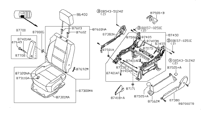 2015 Nissan Titan Front Seat Diagram 2