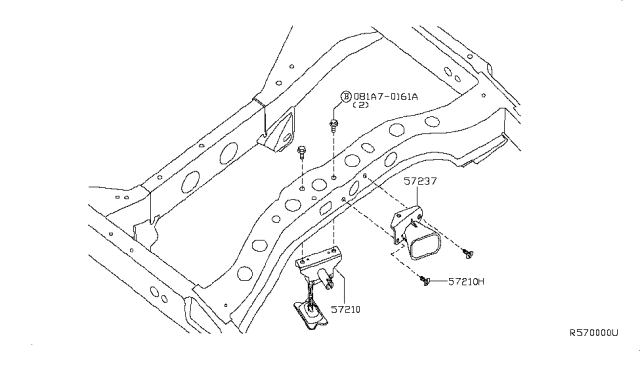 2014 Nissan Titan Spare Tire Hanger Diagram