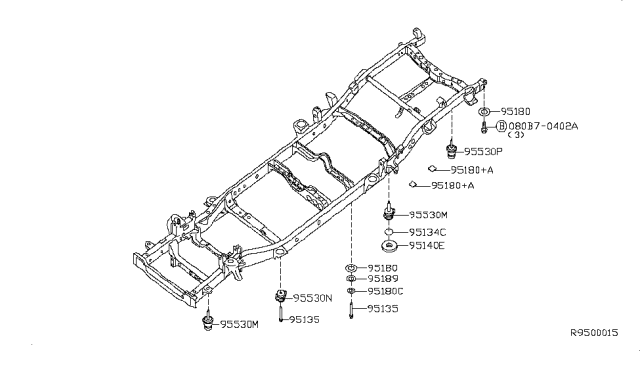 2008 Nissan Titan Body Mounting Diagram 2