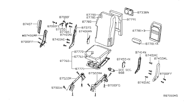 2011 Nissan Titan Front Seat Diagram 2