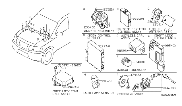 2007 Nissan Titan Electrical Unit Diagram 5