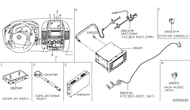 2014 Nissan Titan Audio & Visual Diagram 1