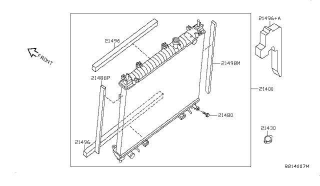 2015 Nissan Titan Radiator,Shroud & Inverter Cooling Diagram 2