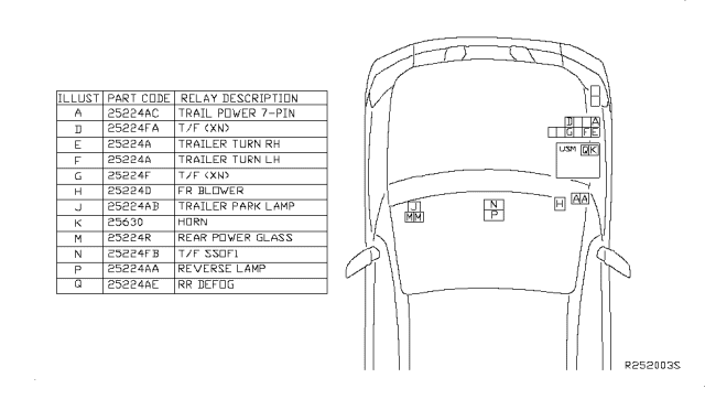 2008 Nissan Titan Relay Diagram 1