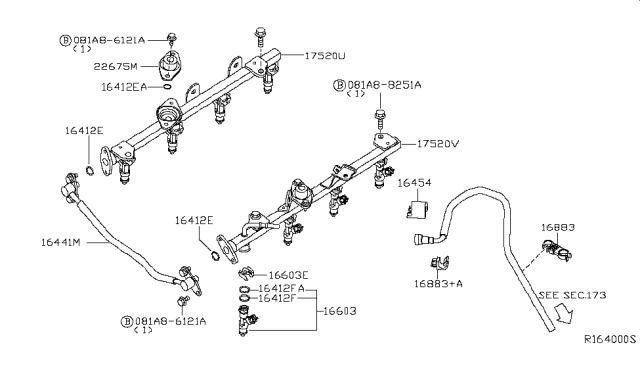 2010 Nissan Titan Fuel Strainer & Fuel Hose Diagram 1