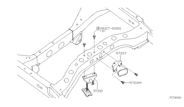 2006 Nissan Titan Spare Tire Hanger Diagram