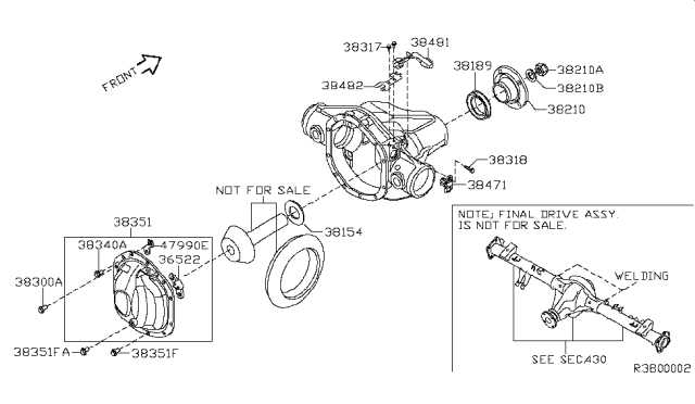 2011 Nissan Titan Clip Diagram for 24211-8S10A