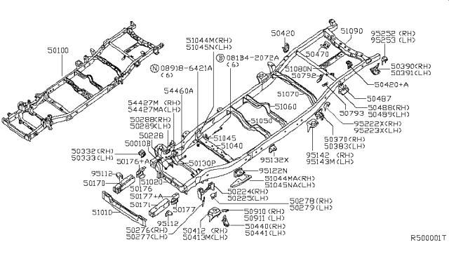 2004 Nissan Titan Frame Diagram 1