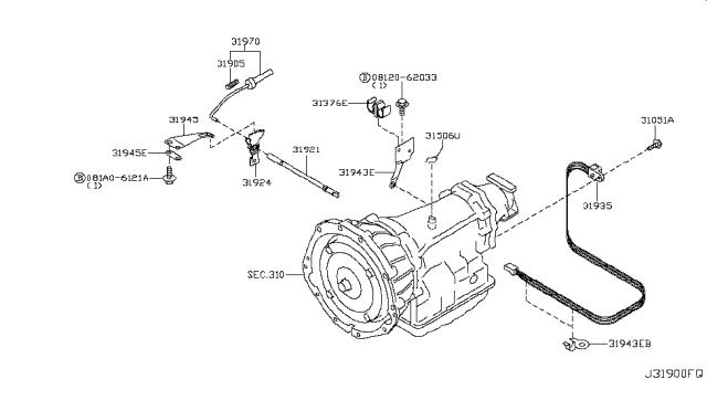 2008 Nissan Titan Control Switch & System Diagram 3