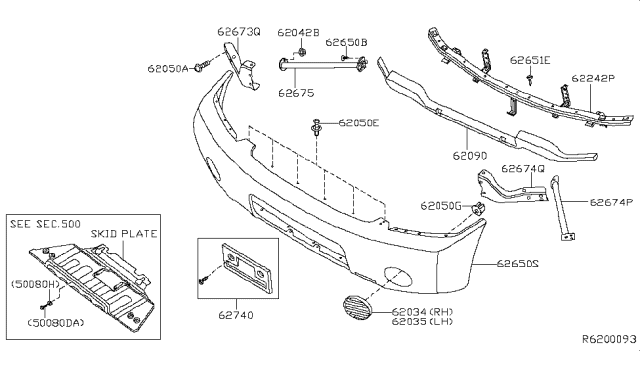 2008 Nissan Titan Front Bumper Diagram 6