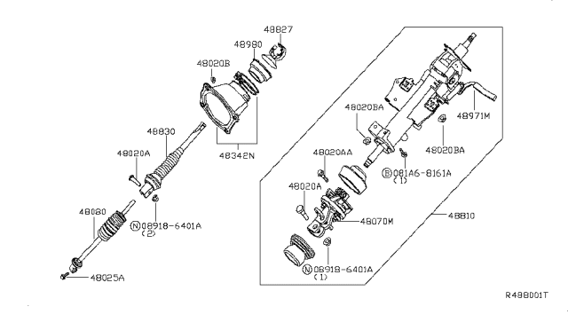 2007 Nissan Titan Steering Column Diagram 2