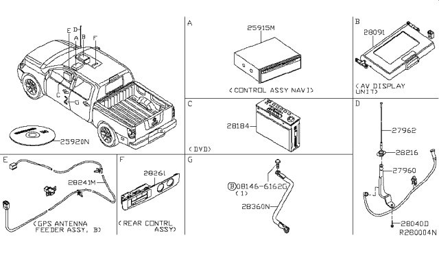 2007 Nissan Titan Audio & Visual Diagram 4