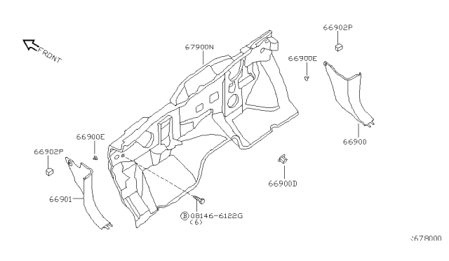 2007 Nissan Titan Dash Trimming & Fitting Diagram 2