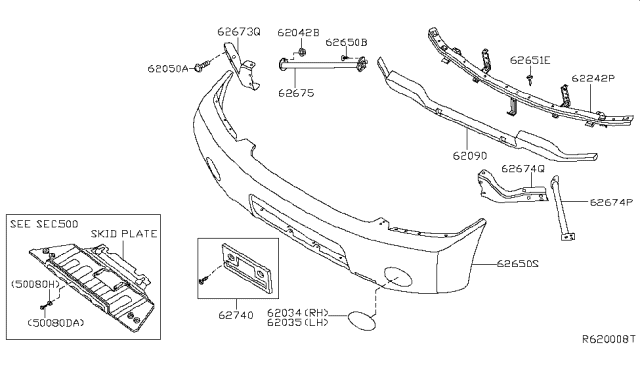 2013 Nissan Titan Front Bumper Diagram 5