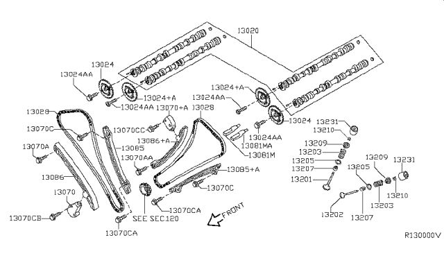 2006 Nissan Titan Camshaft & Valve Mechanism Diagram 2