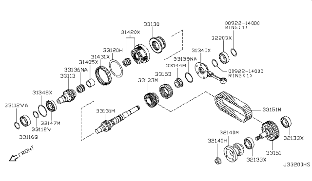 2014 Nissan Titan Transfer Gear Diagram 2