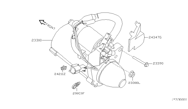 2013 Nissan Titan Starter Motor Diagram 1