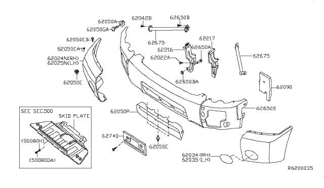 2006 Nissan Titan Front Bumper Diagram 2