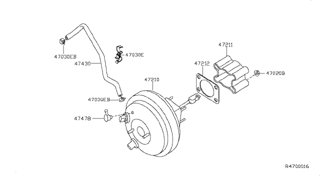 2005 Nissan Titan Brake Servo & Servo Control Diagram