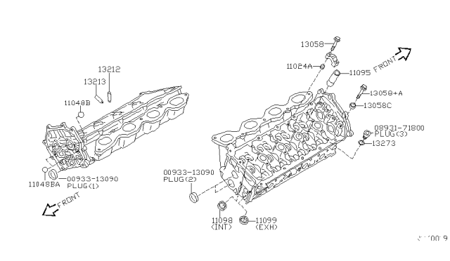 2011 Nissan Titan Cylinder Head & Rocker Cover Diagram 2