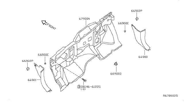 2011 Nissan Titan Dash Trimming & Fitting Diagram 2