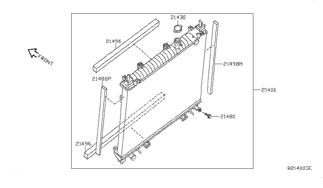 2007 Nissan Titan Radiator,Shroud & Inverter Cooling Diagram 3