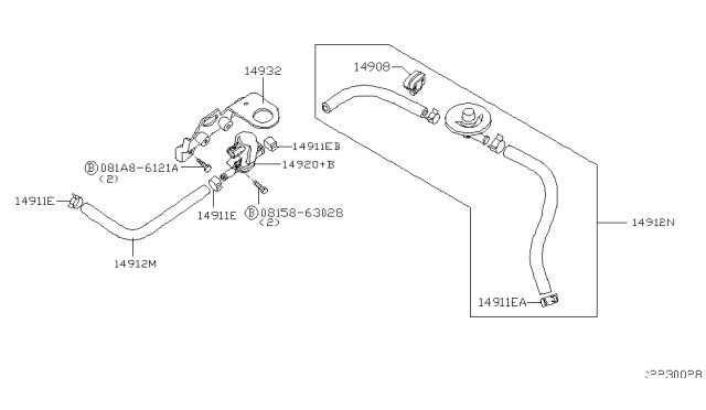 2006 Nissan Titan Engine Control Vacuum Piping Diagram 2