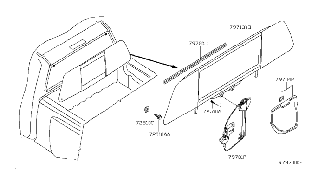 2009 Nissan Titan Rear Window Diagram 1