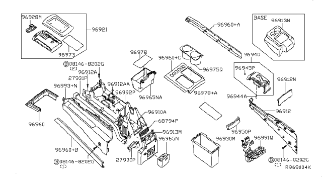 2013 Nissan Titan Console Box Diagram 2