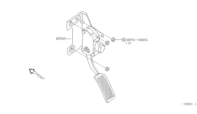 2004 Nissan Titan Accelerator Linkage Diagram 2