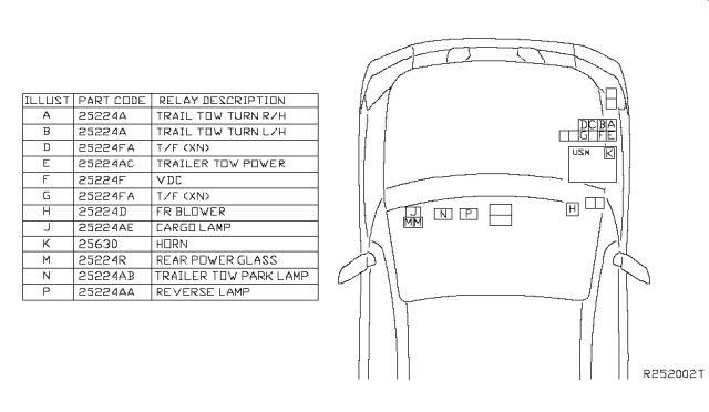 2005 Nissan Titan Relay Diagram 1