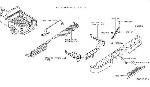 2011 Nissan Titan Rear Bumper Diagram 1