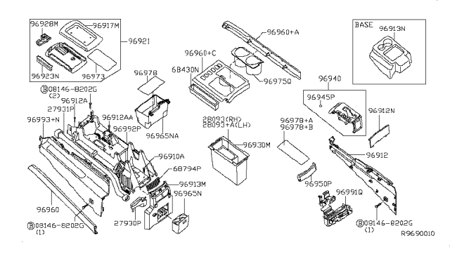 2005 Nissan Titan Indicator-Torque Converter Diagram for 96940-ZE00A