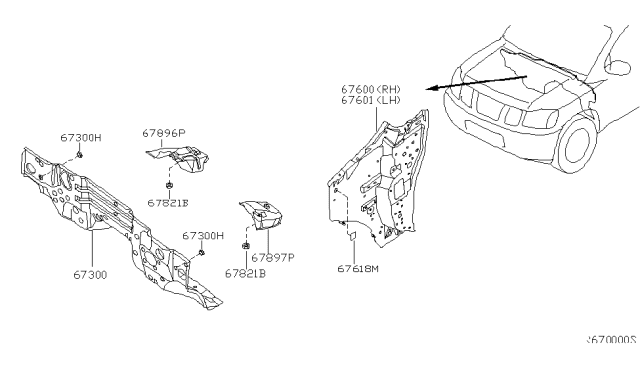 2007 Nissan Titan Dash Panel & Fitting Diagram 2