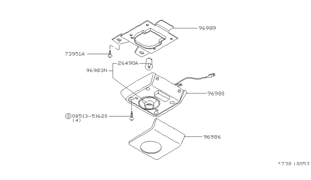 1980 Nissan Datsun 810 Roof Trimming Diagram 1