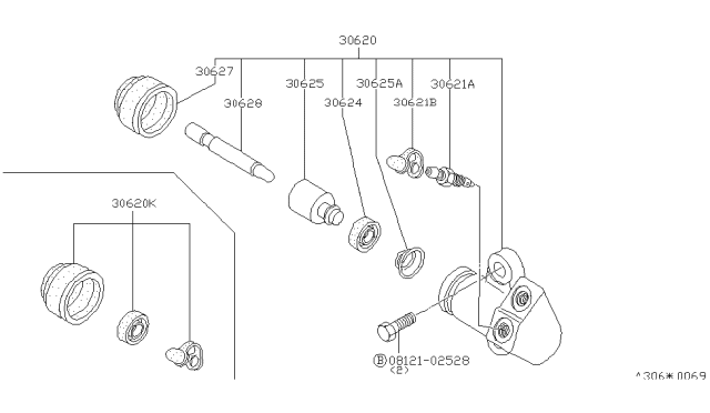 1984 Nissan Datsun 810 Clutch Operating Cylinder Diagram