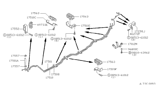 1982 Nissan Datsun 810 Fuel Piping Diagram 2