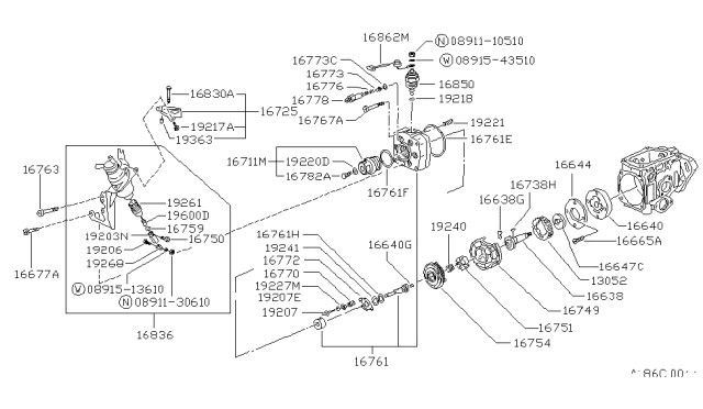 1982 Nissan Datsun 810 Fuel Injection Pump Diagram 8