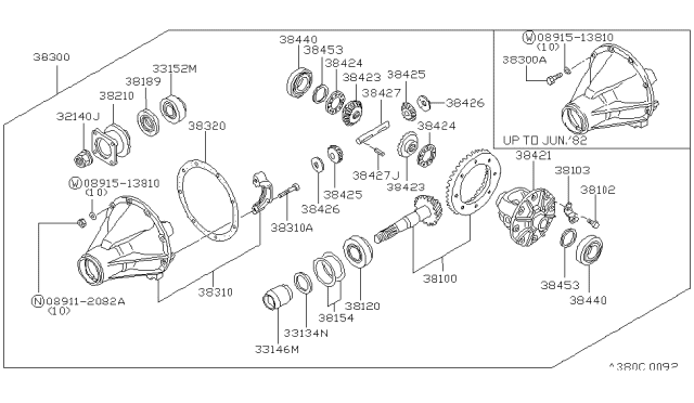 1982 Nissan Datsun 810 Rear Final Drive Diagram 1