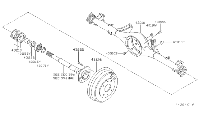 1983 Nissan Datsun 810 Rear Axle Diagram 1