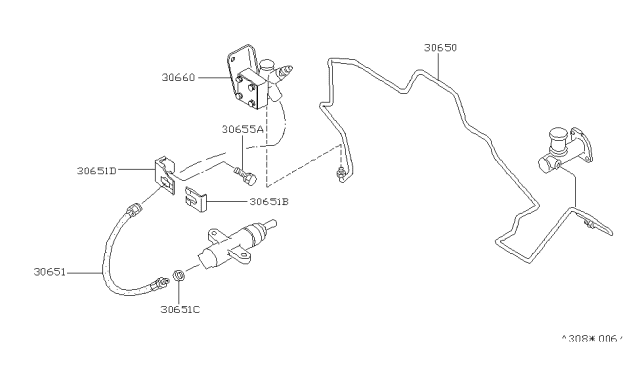 1980 Nissan Datsun 810 Hose-Clutch Diagram for 46212-21000