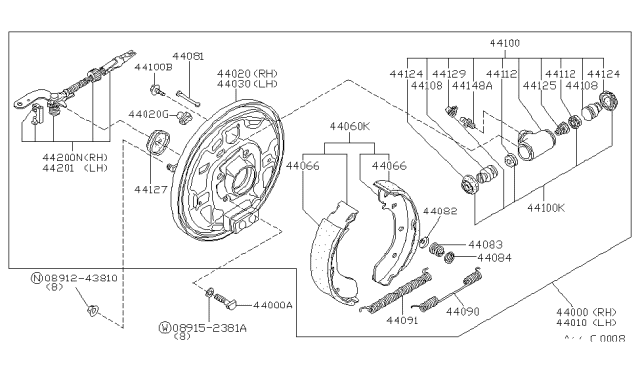 1981 Nissan Datsun 810 Rear Brake Diagram 3