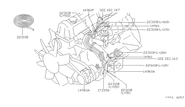 1983 Nissan Datsun 810 Engine Control Vacuum Piping Diagram 5