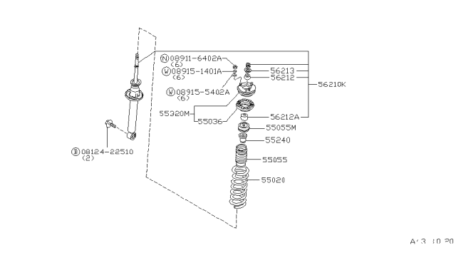 1983 Nissan Datsun 810 Rear Suspension Diagram 3