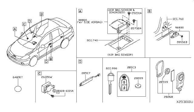 2007 Nissan Versa Sedan Electrical Unit Diagram 3